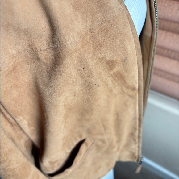 Lauren, Ralph Lauren Women's genuine Tan Suede Jacket - Picture 2 of 7